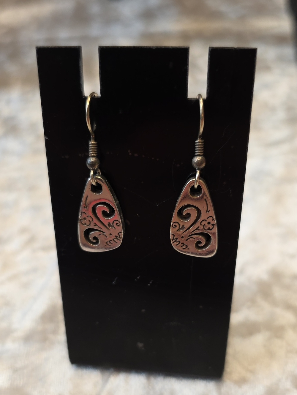 Brighton Brazilian Dangle Scroll & Floral Openwork Earrings